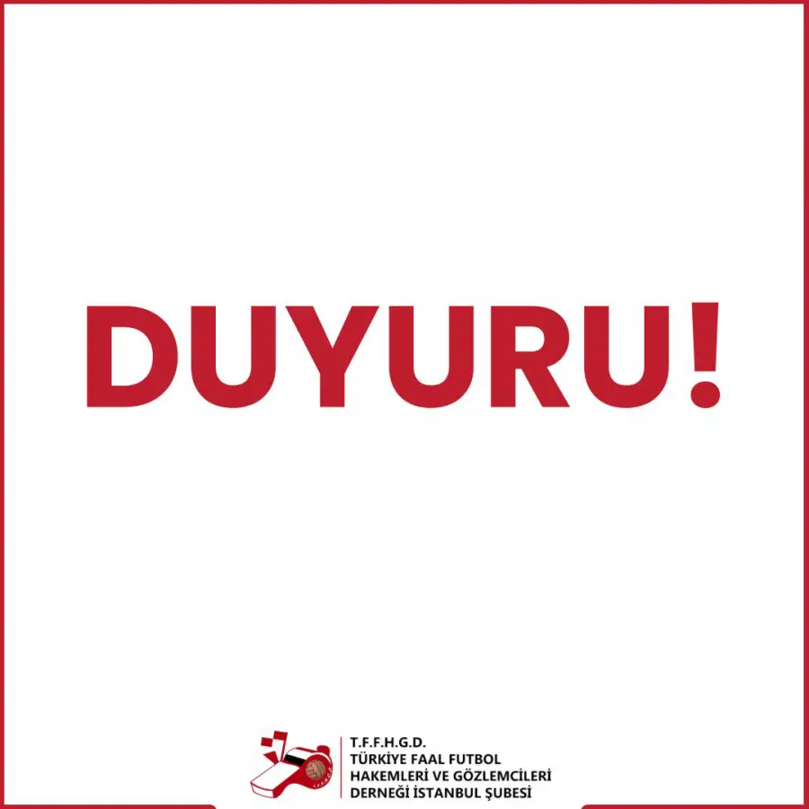 Dernek Açılış ve Kapanış Saati Duyurusu.